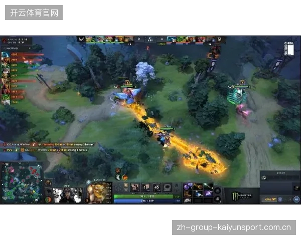 Dota2决胜局中单神装冲阵强拆高地完成一波
